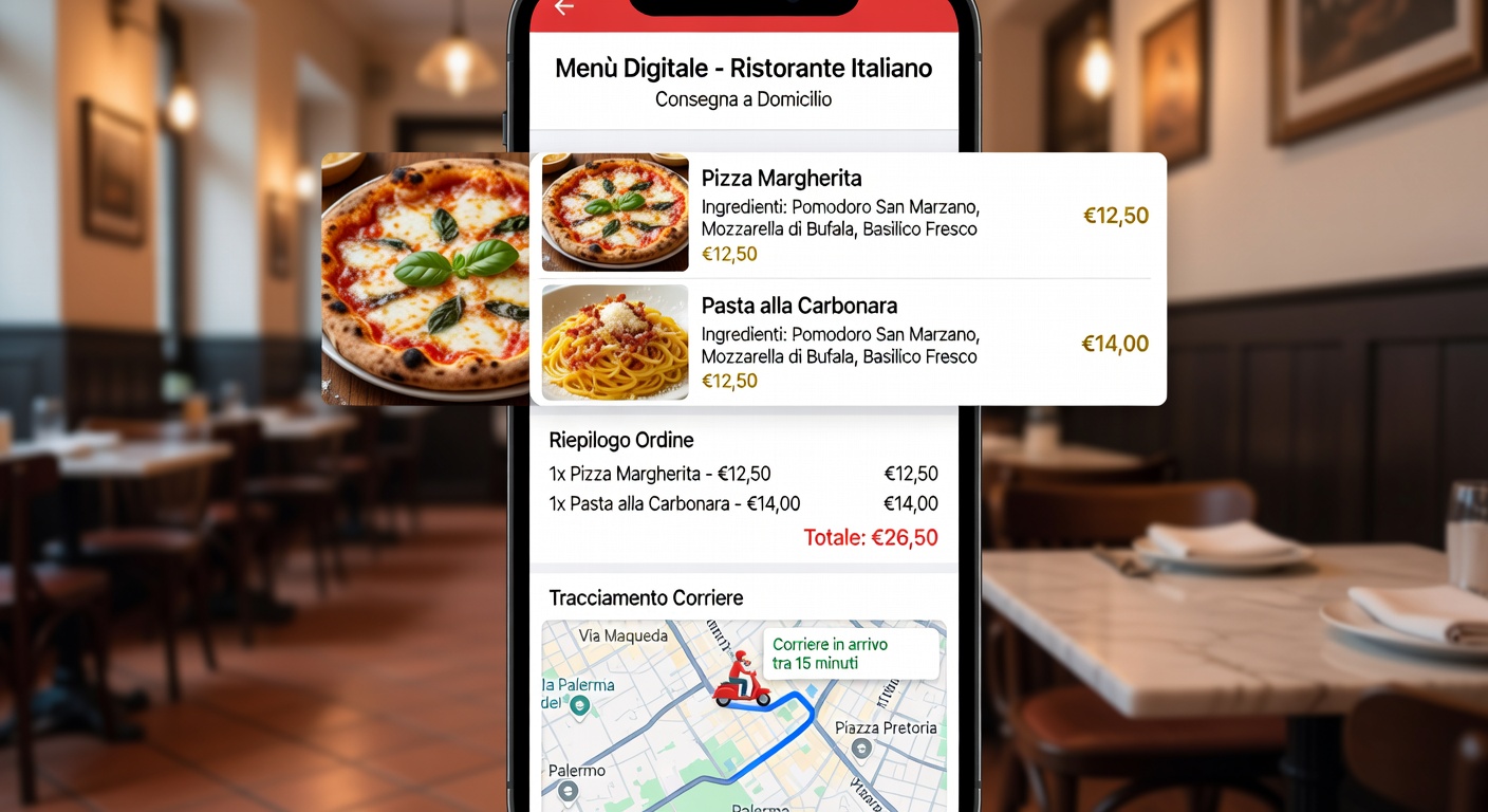 Piattaforma Delivery e Menu Digitale per Ristorazione