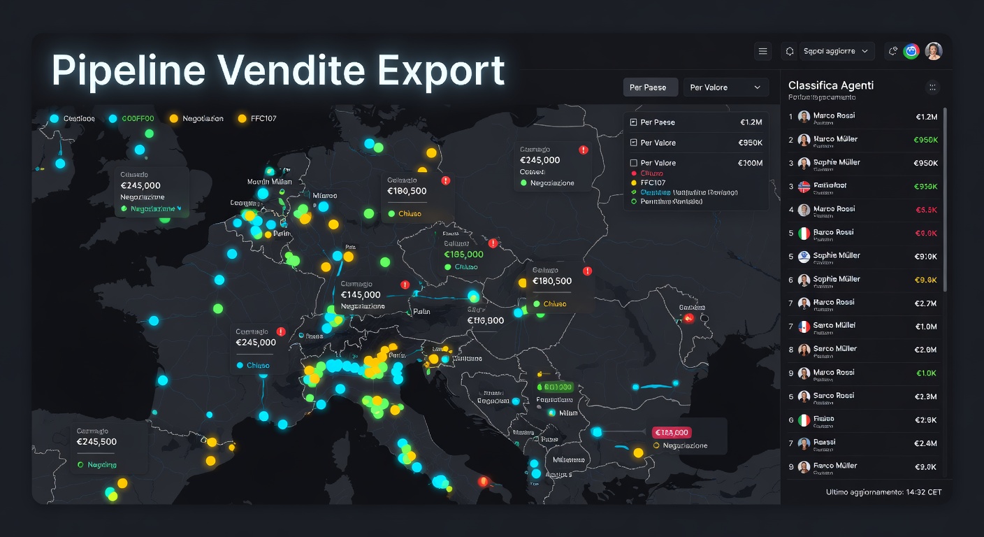 CRM Export Manager: Gestione Agenti, Prospect e Contratti