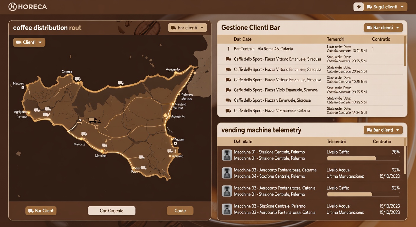 Gestionale HORECA, Caffe e Vending Machine