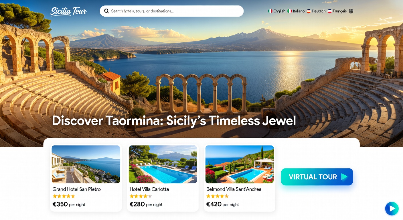 Portale Turistico con Booking, Virtual Tour 360 e 5 Lingue